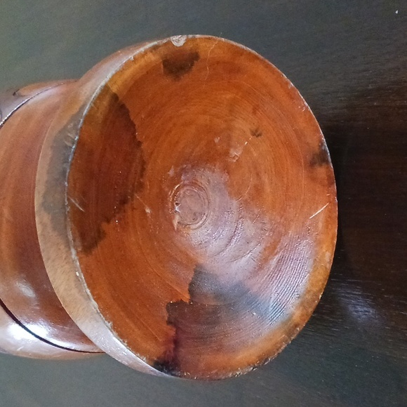 Mortar & Pestle/Wooden from Martinique Hand Carved 7x4.5 - Picture 8 of 16